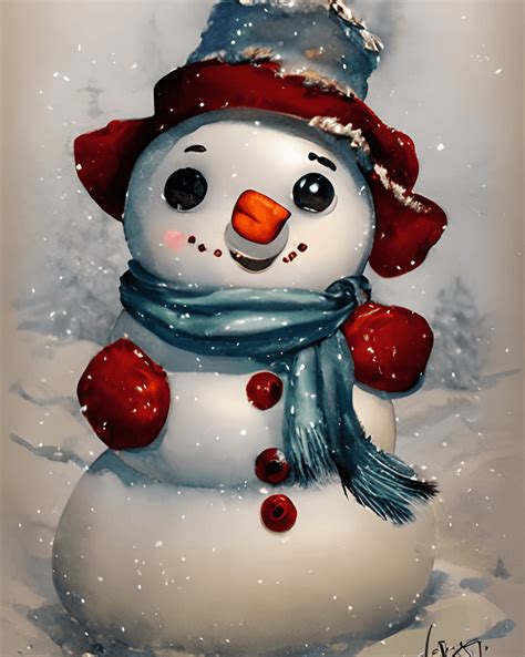 Snowman Clip Art · Creative Fabrica