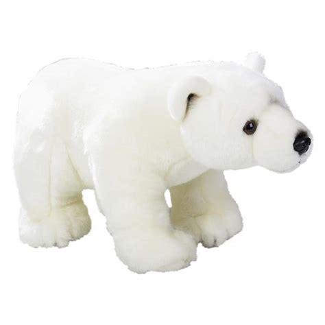 Buy (Polar Bear) - Wildlife Tree Standing 30cm Stuffed Polar Bear Plush ...