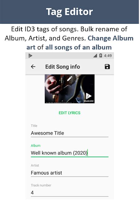 Musicolet è un lettore musicale in grado di gestire code di ...