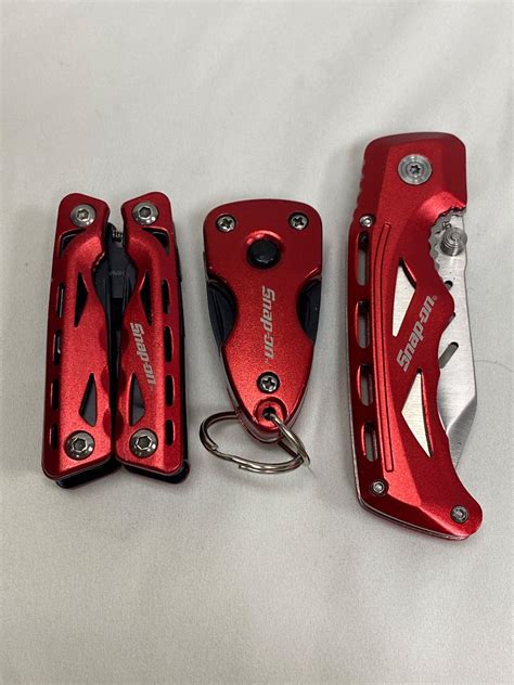 3 Snap-On Tools Utility Pocket Knives