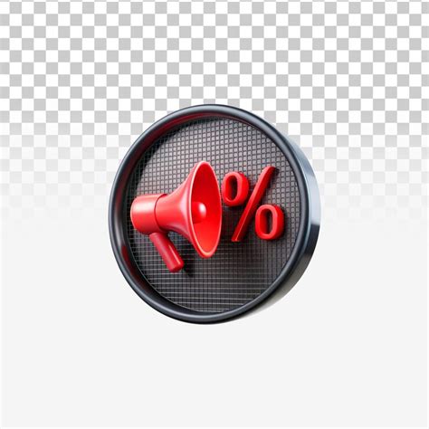 Percentage icon isolated on transparent background | Premium AI ...