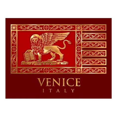 Venetian Flag Postcard | Zazzle | Postcard, Republic of venice, Flag