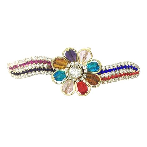 Accessher Multi-colour Rhinestones studded Trendy back Hair clip Hair ...
