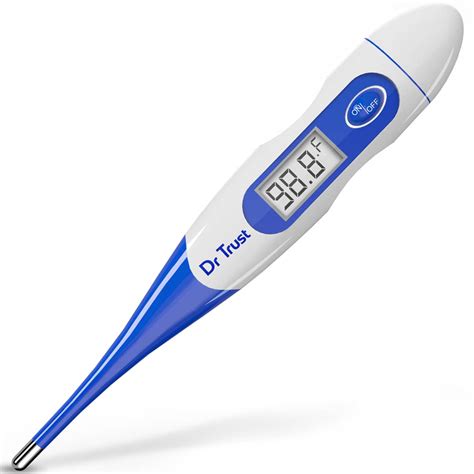 Dr Trust Waterproof Flexible Tip Digital Thermometer(White)-613 (White ...