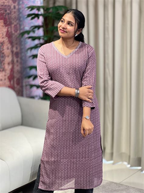 Print With Sequence Highlighted Georgette Kurta | DNT979 – Aham ...