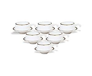 Clay Craft Lillyput Ceramic Cup and Saucer Set, 12-Pieces, Multicolour ...