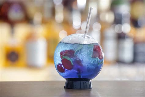 Fishbowl Glasses for Drinks: Plastic Fish Bowls - Cocktails Cafe