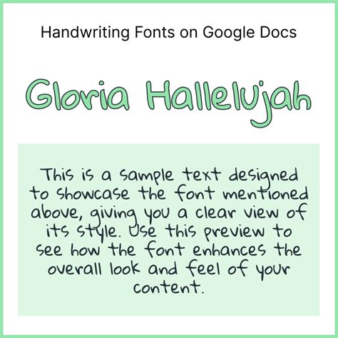 72 Top Handwriting Fonts on Google Docs (With Screenshots)