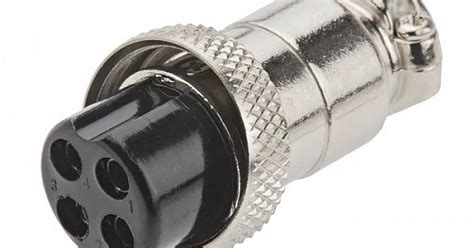 GX16 4 pin Female Core Aviation Socket Connector