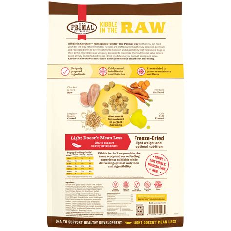 Primal Kibble in the Raw Puppy Recipe Dog Food – HEALTHY SPOT