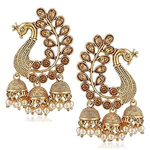 MEENAZ Traditional South indian Temple Ethnic Zinc Metal Alloy 18K High ...