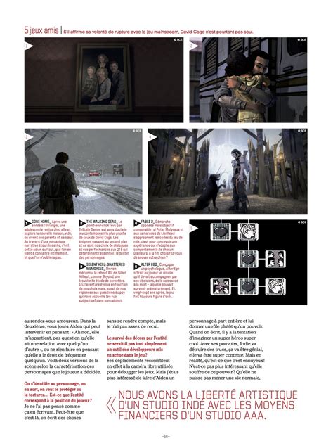 David Cage entretien : Le Maître Artisan 2/3, le voyage est l’essentiel ...