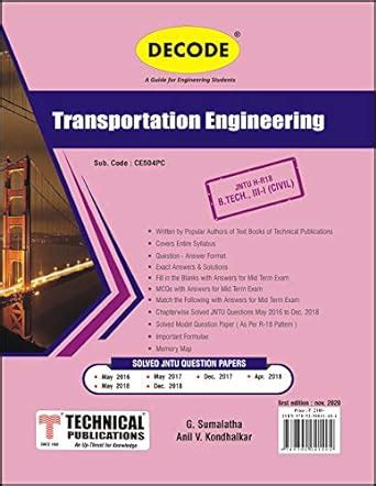Decode-Transportation Engineering for JNTU-H 18 Course (III - I - CIVIL ...