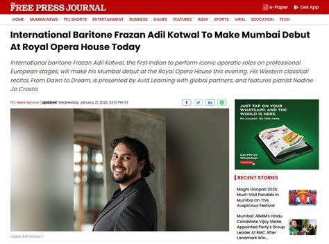 From Dawn to Dream | Western Classical Vocal Recital in Mumbai 2026