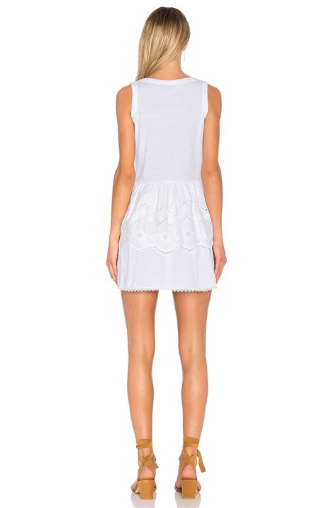Red Valentino Fit & Flare Mini Dress in White | REVOLVE