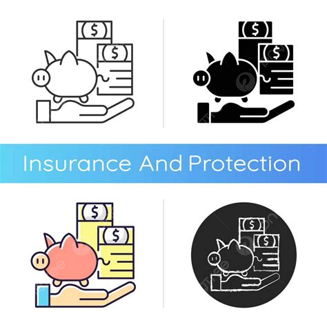Payment Protection Insurance Icon Set Policy Protection Vector, Set ...