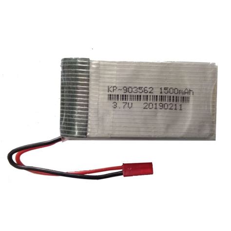 3.7V 1500mAH (Lithium Polymer) Lipo Rechargeable Battery for RC Drone ...