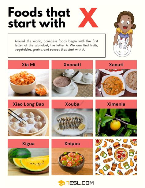 10+ Foods that Start with X in English • 7ESL