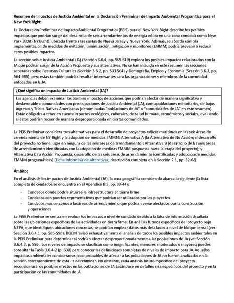 New York Bight Draft Programmatic Environmental Impact Statement ...