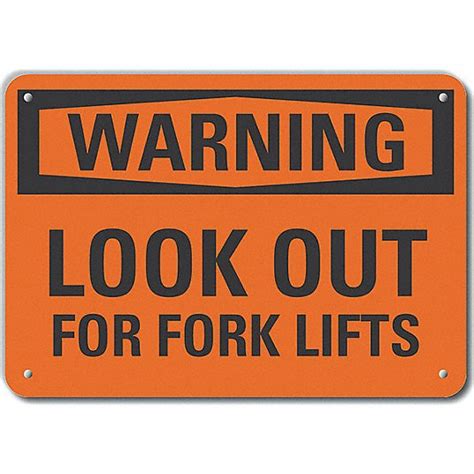 Plastic, Mounting Holes Sign Mounting, Plastic Lift Truck Traffic ...
