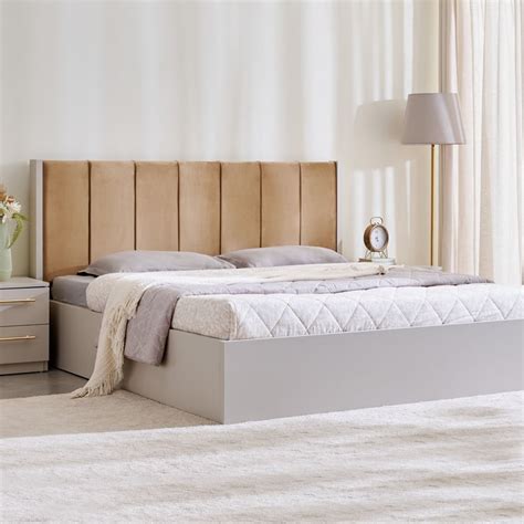 Buy Dante King Bed - Grey from Home Centre at just INR 39995.0