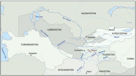 Asia Water Map