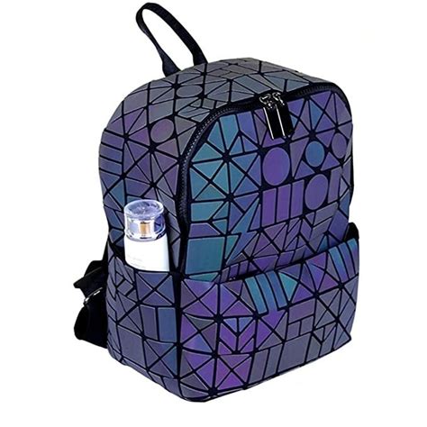 Buy Batcat Luminous Geometric Backpacks Women Holographic Reflective ...