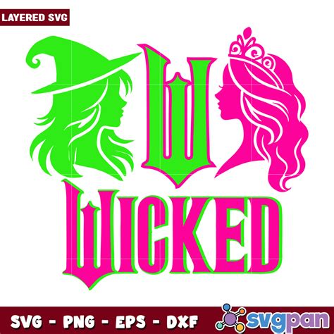 Wicked elphaba and glinda design svg, wicked movie svg, elphaba silhou – svgpan
