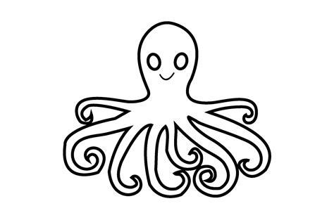 Octopus Outline Graphic by Trendy CraftSVG · Creative Fabrica
