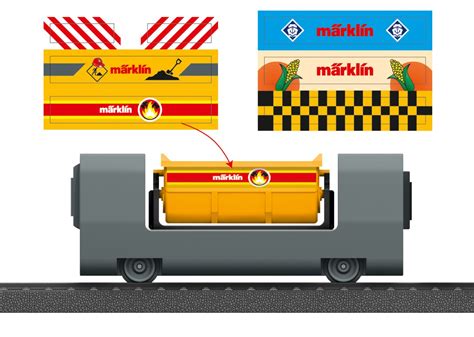 my world - Kippwagen mit Sticker | Güterwagen | Spur H0 | Märklin ...