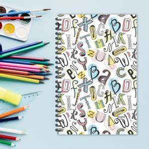 ESCAPER Alphabets Doodle Diaries (Ruled - A5 Size - Pack of 2 Diaries ...