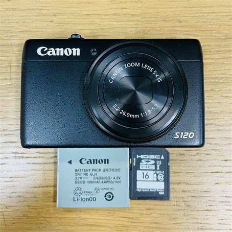 Yahoo!オークション - Canon PowerShot S120 ブラック コンパクトデジ...