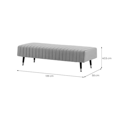 Pufa z przeszyciami Slender-Velluto 7 | home&you