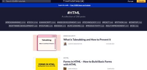 Image result for Freecodecamp HTML Beginner's Tutorial