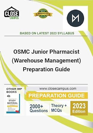 Buy OSMC Junior Pharmacist (Warehouse Management) Preparation Guide ...