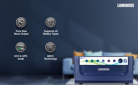 Luminous Eco Volt Neo 1550 Pure Sine Wave Inverter (1400VA/12V) with ...