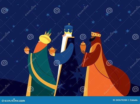 Los Reyes Magos - Three Wise Men. Epiphany Celebration. Traditional ...