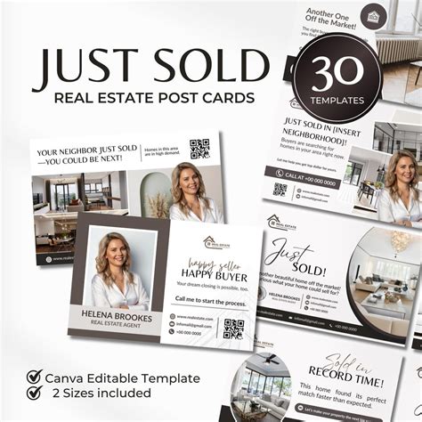 30 Luxury Real Estate Postcard Templates | Canva Realtor Branding ...