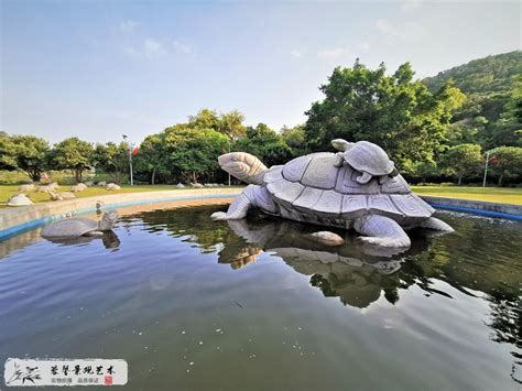 园林景观饰品仿真野生动物乌龟摆件玻璃钢雕塑花园假山水池工艺品-阿里巴巴