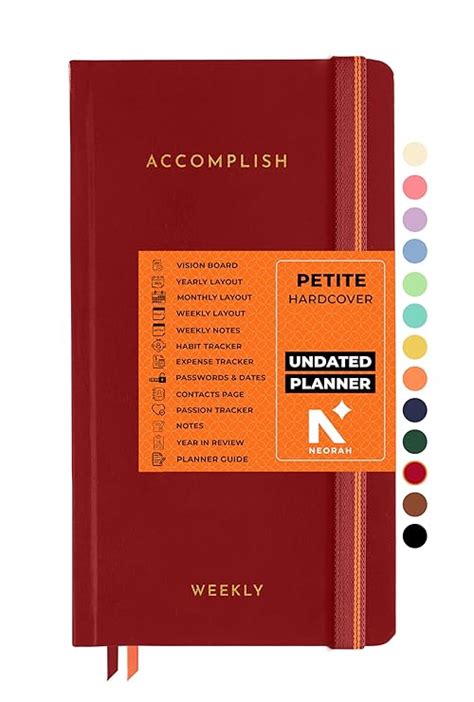 NEORAH — 2026 UNDATED ACCOMPLISH Petite Planner | Yearly view|12 ...