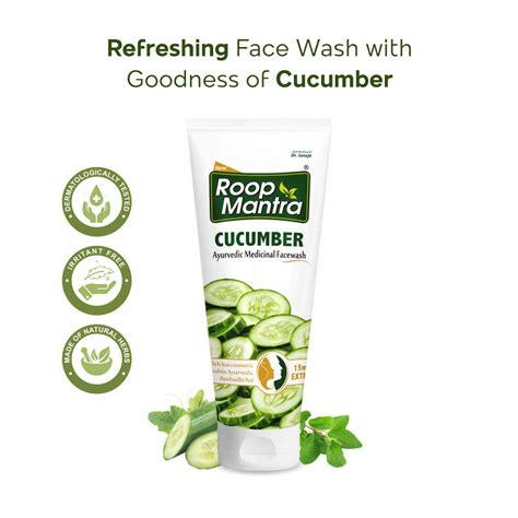 Cucumber Face Wash for Men & Women by Roop Mantra – Divisa Store