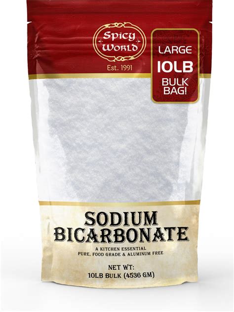 Amazon.com : Spicy World Sodium Bicarbonate Powder - Aluminum Free ...