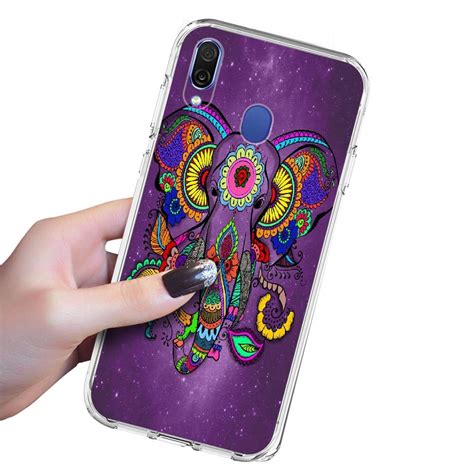 Sefd Colorful Elephant Pattern Design Printed Clear Soft TPU Silicone ...