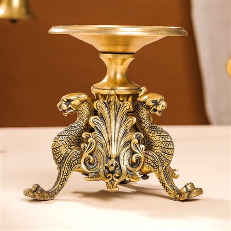 Brass Antique Candle Holder (7 Inch) – Vedansh Craft