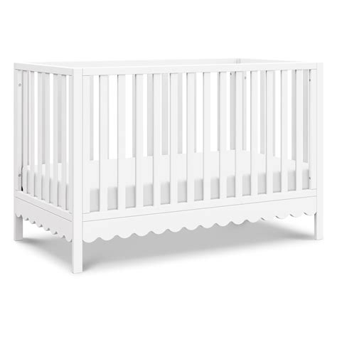 DaVinci Sammy Scallop 4-in-1 Convertible Crib in White, GREENGUARD Gold ...