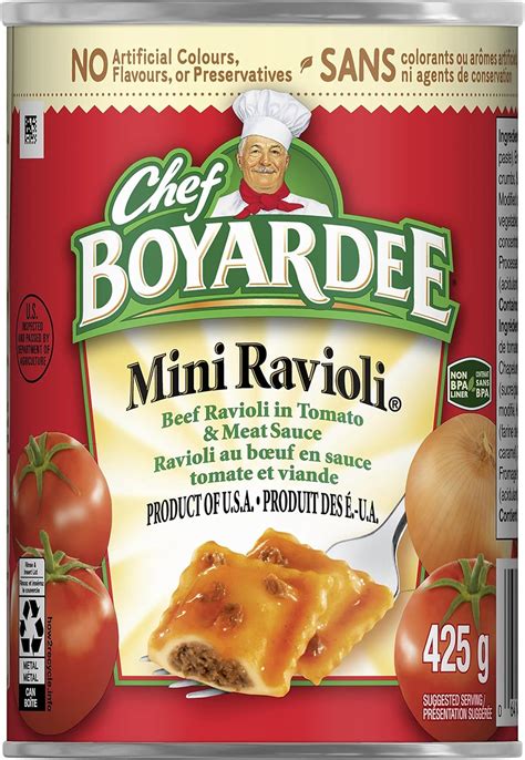 Chef Boyardee Mini Ravioli 8 x 425g : Amazon.ca: Grocery & Gourmet Food