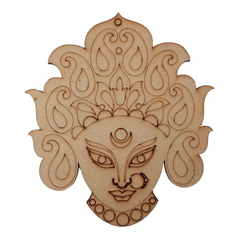Devi Mahalaxmi Face - Lippan art DIY Kit for Navratri Pooja Decor by ...