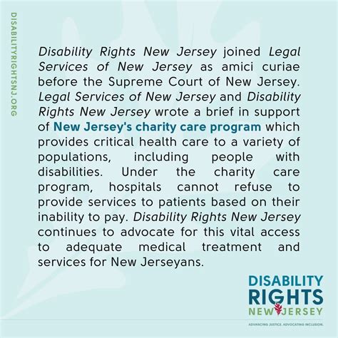 Disability Rights NJ supports charity care program in NJ Supreme Court ...
