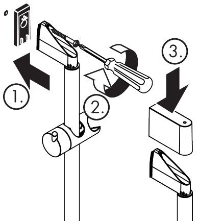 hansgrohe Supplies: Wall bar spacer, Item No. 97450000