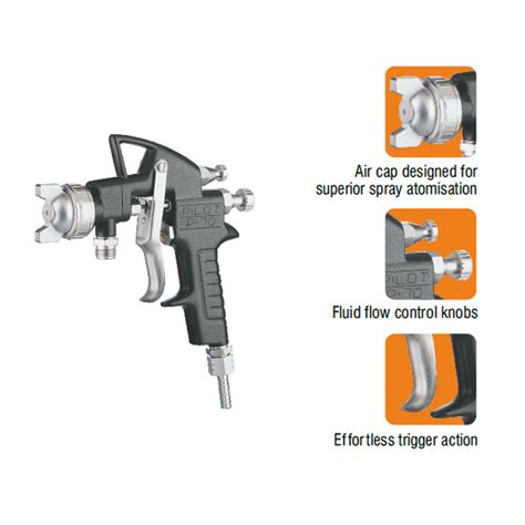 Buy Pilot Spray Gun without Cup Type P-70 Online - Technocart.com